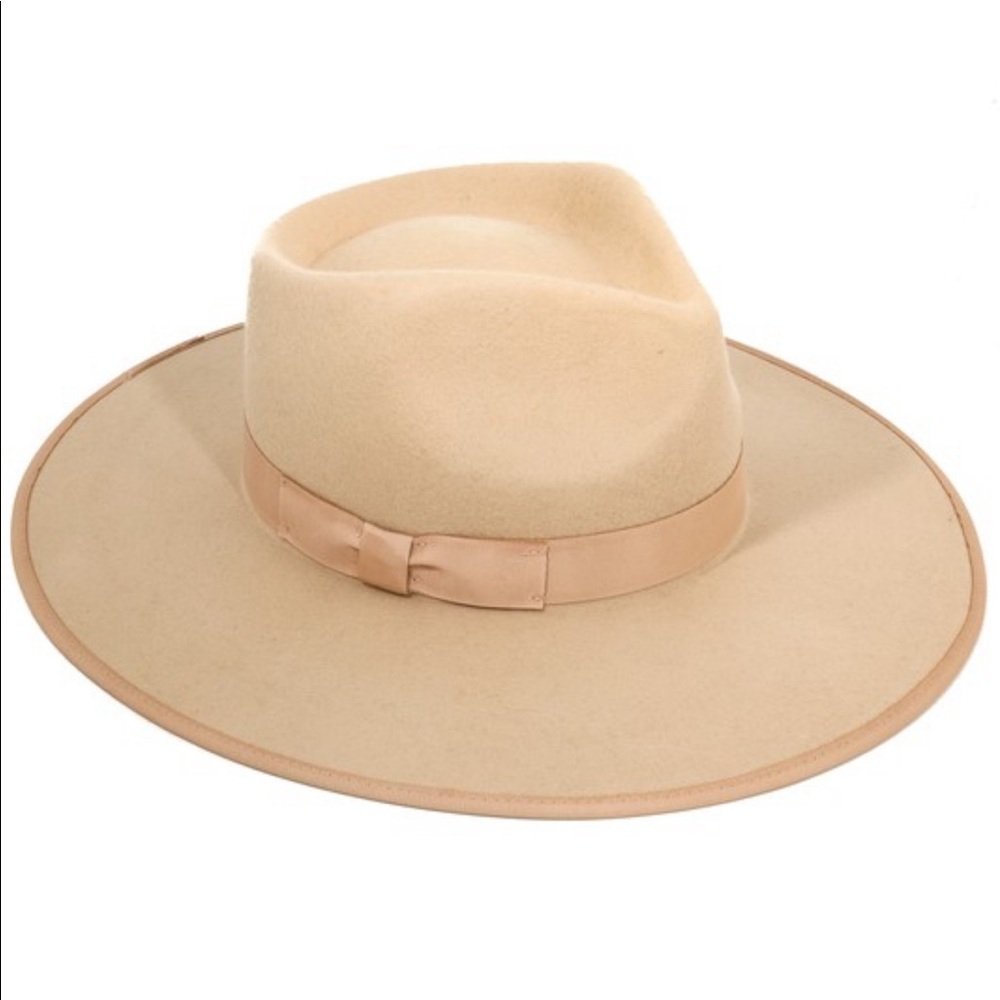 Boho Rancher Chic Hat Beige Tan Cowboy Western - Picture 2 of 7